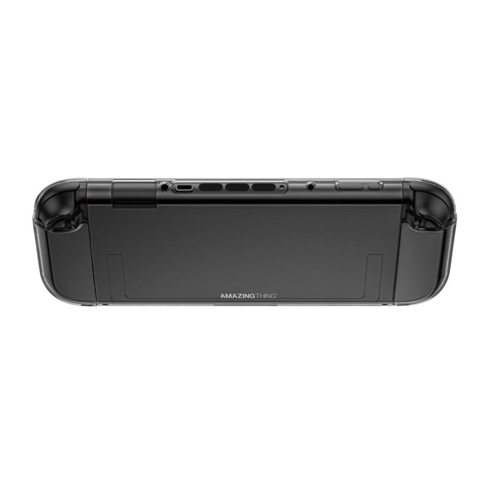 Apsauginis dėklas skaidrus–juodas Nintendo Switch 2 konsolei AmazingThing
