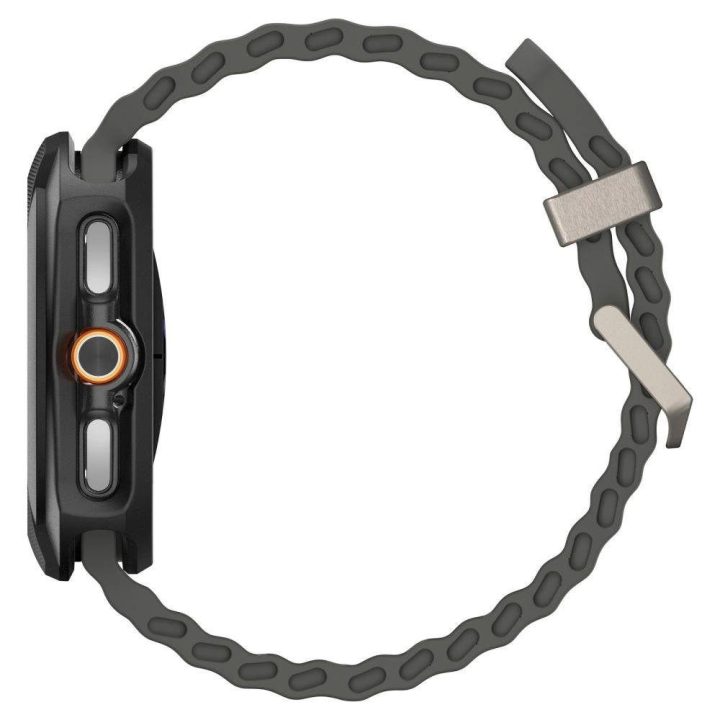 Dėklas laikrodžiui juodas silikoninis apsauginis Samsung Galaxy Watch 8 Classic 46mm Spigen