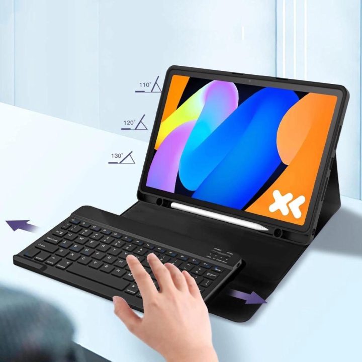 Dėklas su klaviatūra ir rašikliu Lenovo Tab 11.0 TB-336, juodas,