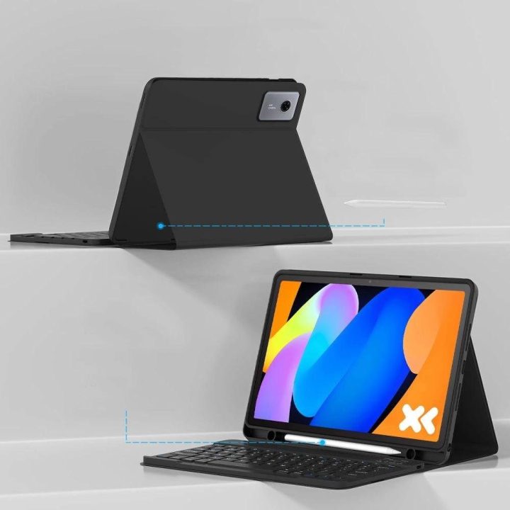 Dėklas su klaviatūra ir rašikliu Lenovo Tab 11.0 TB-336, juodas,