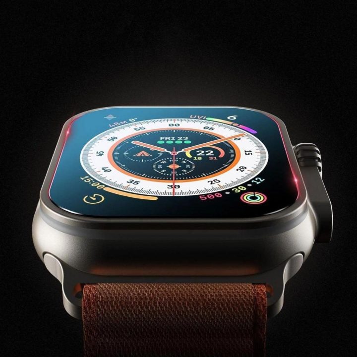 Grūdintas stiklas laikrodžiui Apple Watch Ultra 49mm, skaidrus, 2 vnt.,