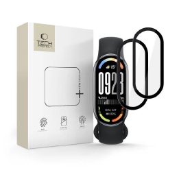 Apsauginis stiklas juodas hibridinis 2 vnt. Xiaomi Smart Band 10 / NFC