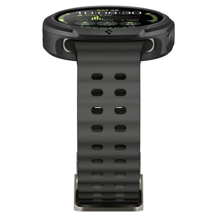 Dėklas laikrodžiui juodas silikoninis apsauginis Samsung Galaxy Watch 8 40mm Spigen