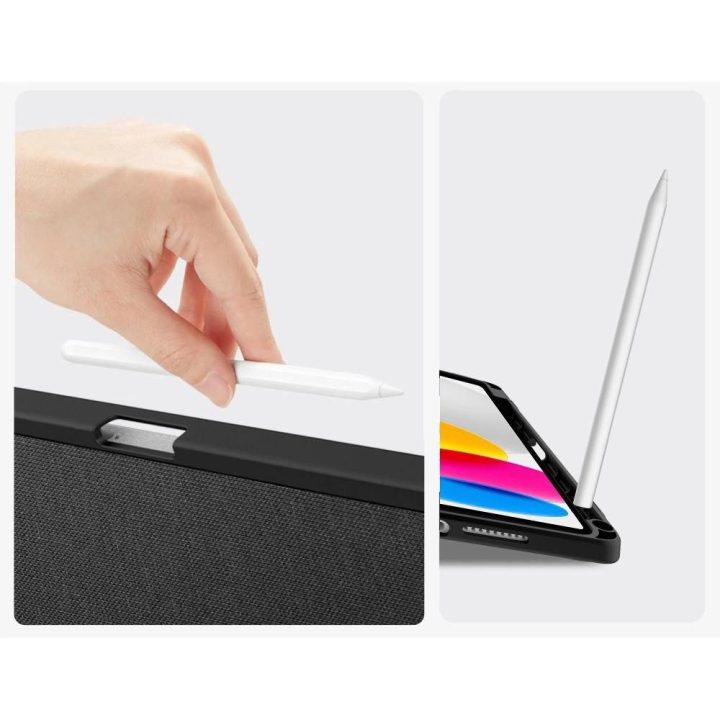 Dėklas planšetei juodas su pieštuko laikikliu iPad 10.9–11