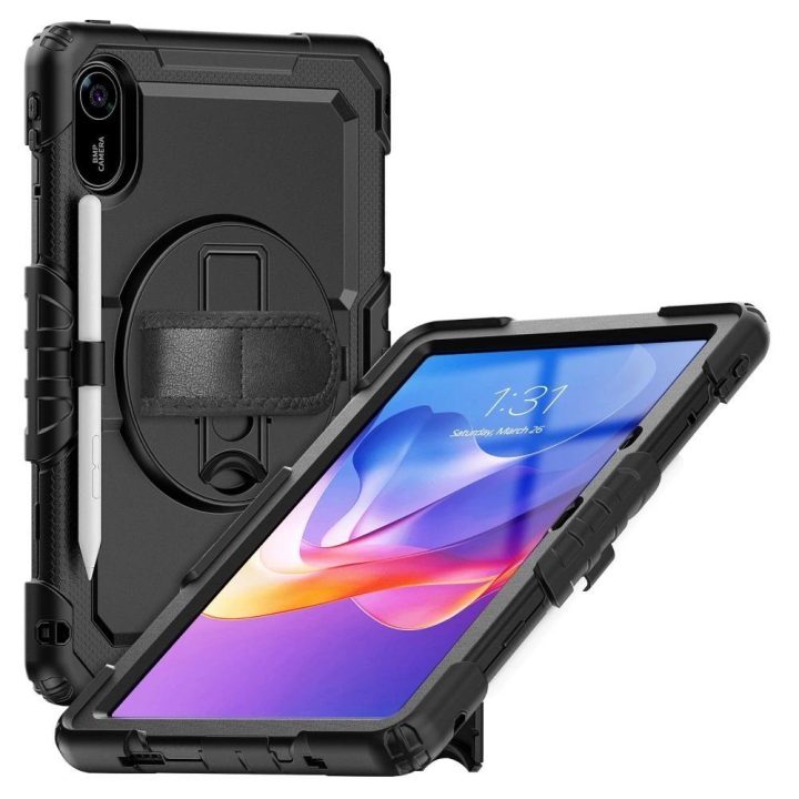 Dėklas planšetei juodas atsparus smūgiams su stovu Xiaomi Redmi Pad 2