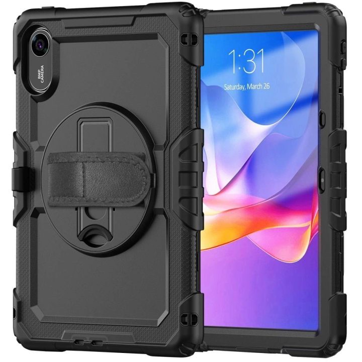 Dėklas planšetei juodas atsparus smūgiams su stovu Xiaomi Redmi Pad 2