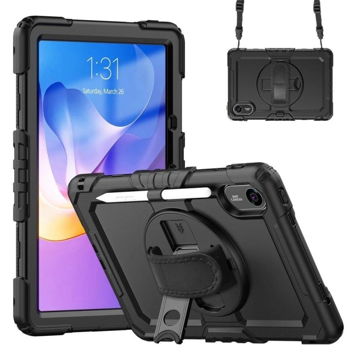 Dėklas planšetei juodas atsparus smūgiams su stovu Xiaomi Redmi Pad 2