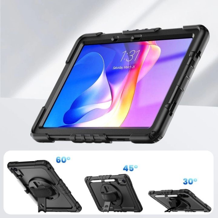 Dėklas planšetei juodas atsparus smūgiams su stovu Xiaomi Redmi Pad 2