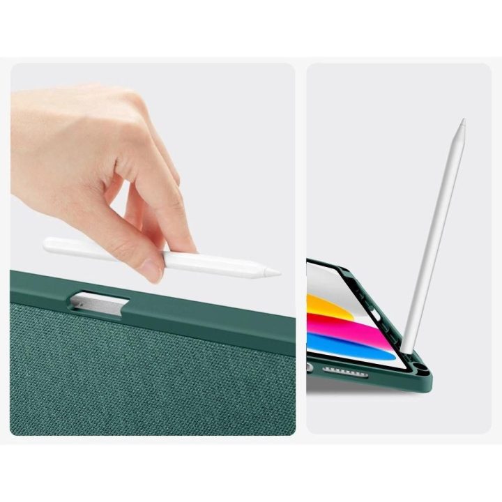 Dėklas planšetei žalias su laikikliu pieštukui iPad 10.9 / 11