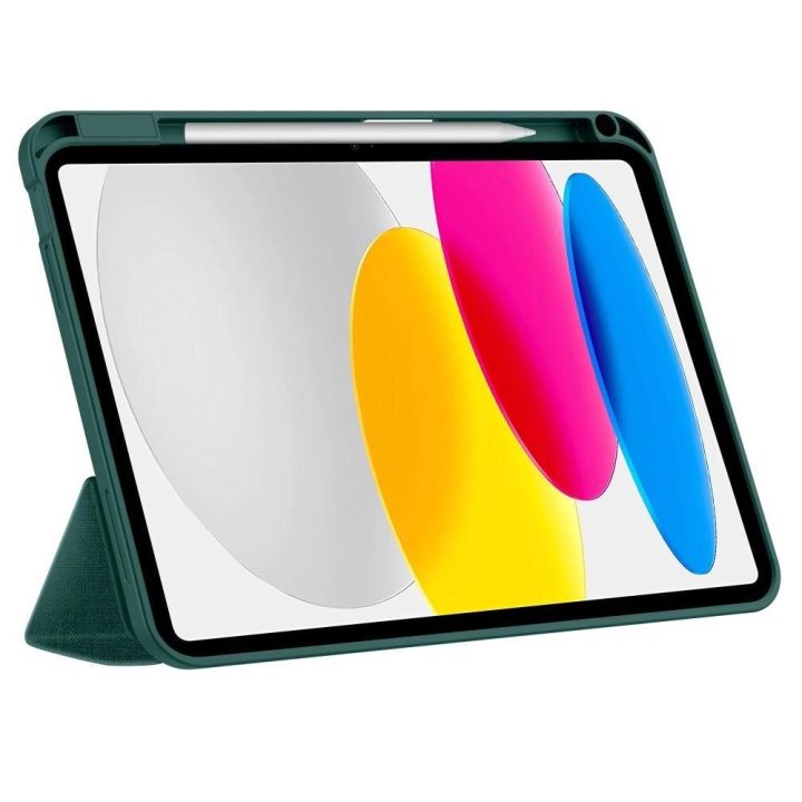 Dėklas planšetei žalias su laikikliu pieštukui iPad 10.9 / 11