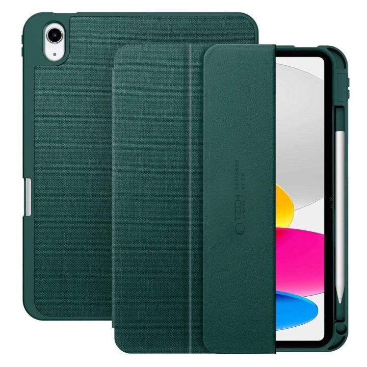 Dėklas planšetei žalias su laikikliu pieštukui iPad 10.9 / 11