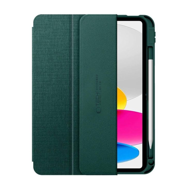 Dėklas planšetei žalias su laikikliu pieštukui iPad 10.9 / 11