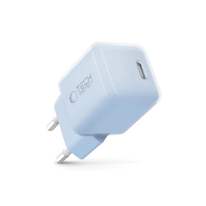 Kroviklis USB-C mėlynas 25W greito įkrovimo