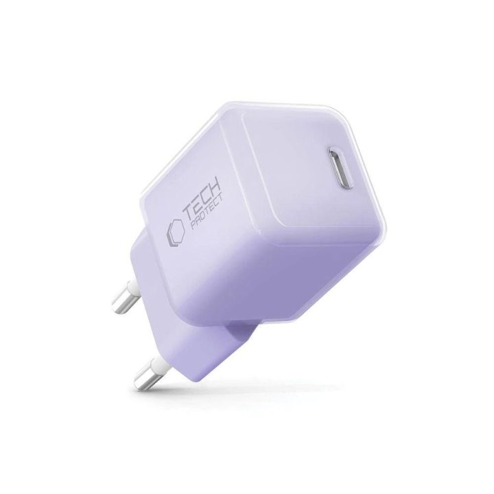Kroviklis USB-C 25W violetinis greito įkrovimo