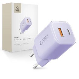 Sieninis įkroviklis violetinis su USB-C greitu įkrovimu 33W