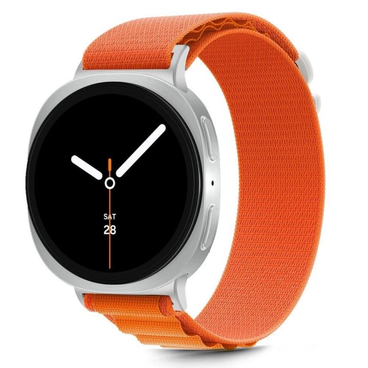 Dirželis laikrodžiui oranžinis nailoninis Samsung 40–46 mm