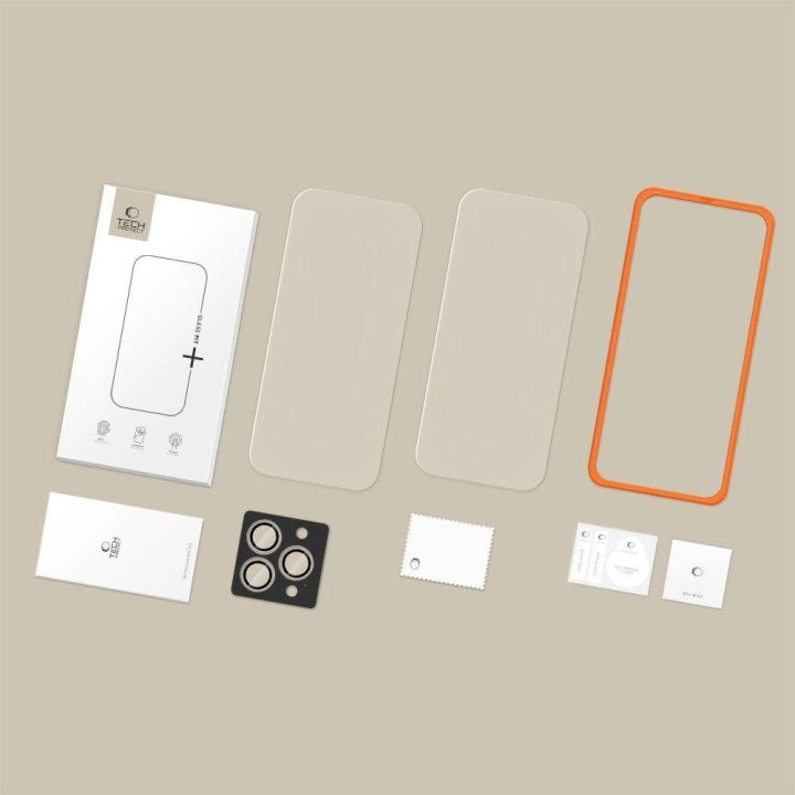 Grūdintas stiklas telefonui skaidrus 3 vnt. iPhone 16/17 Pro