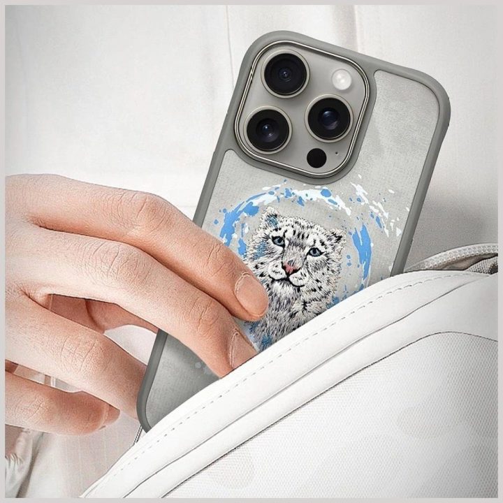 Dėklas telefonui pilkas su MagSafe funkcija iPhone 16 Pro Nimmy