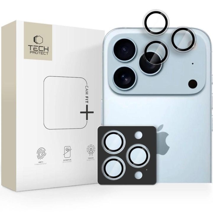 Kameros lęšių apsauga skaidri iPhone 14–17 Pro / Max