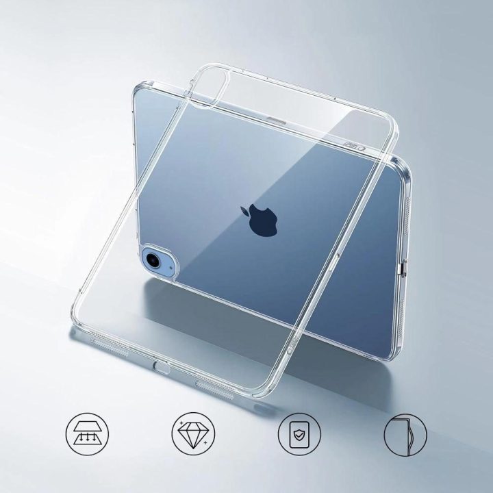 Dėklas planšetei skaidrus silikoninis apsauginis iPad 10.9/11