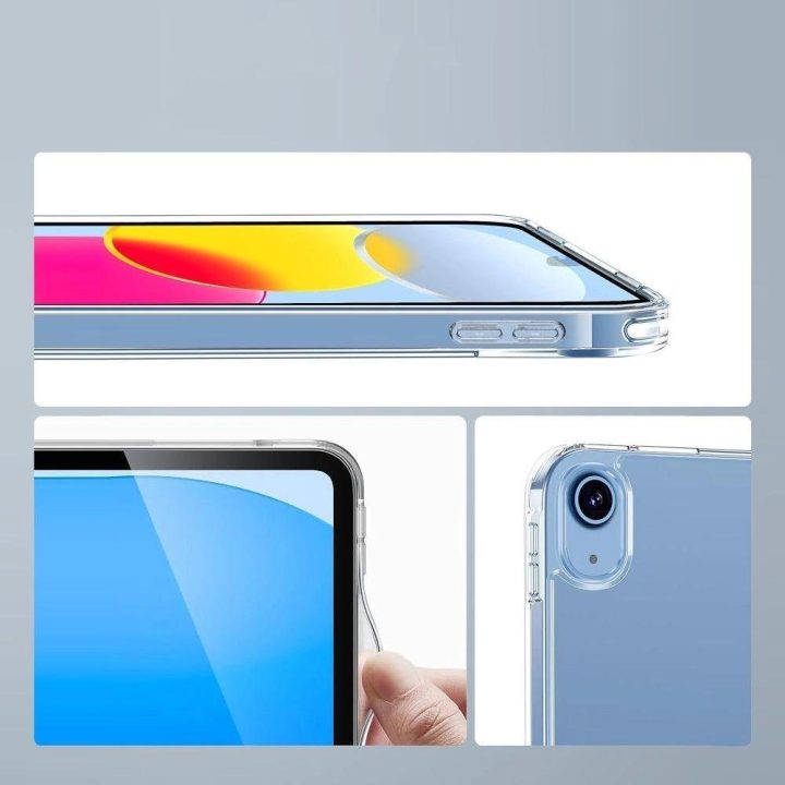 Dėklas planšetei skaidrus silikoninis apsauginis iPad 10.9/11