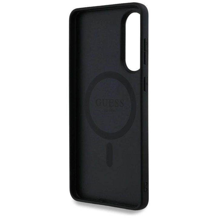 Dėklas telefonui juodas su MagSafe funkcija Samsung Galaxy S25 Edge Guess