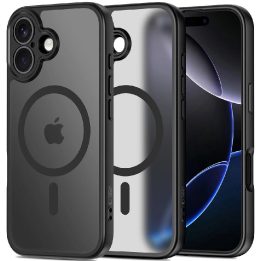 Dėklas telefonui juodas matinis su MagSafe iPhone 17