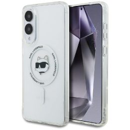 Dėklas telefonui skaidrus su MagSafe Samsung Galaxy S25 Edge Karl Lagerfeld