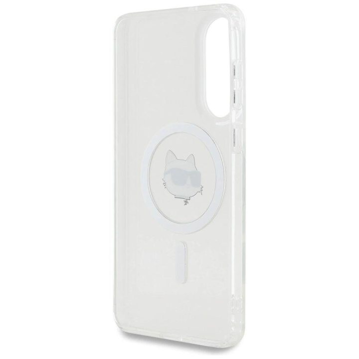 Dėklas telefonui skaidrus su MagSafe Samsung Galaxy S25 Edge Karl Lagerfeld