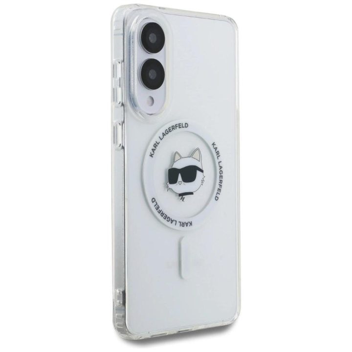 Dėklas telefonui skaidrus su MagSafe Samsung Galaxy S25 Edge Karl Lagerfeld