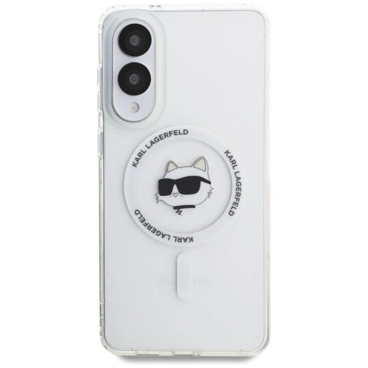 Dėklas telefonui skaidrus su MagSafe Samsung Galaxy S25 Edge Karl Lagerfeld