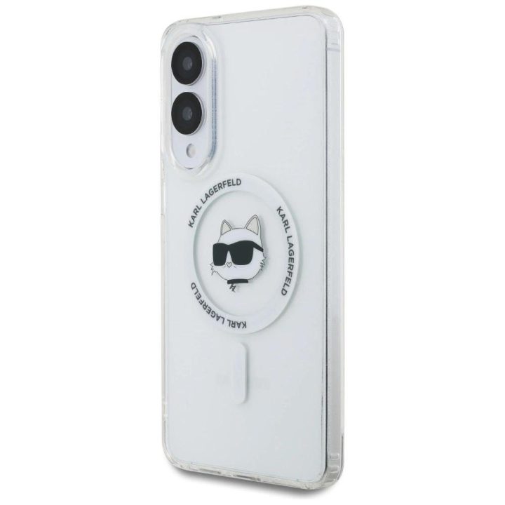 Dėklas telefonui skaidrus su MagSafe Samsung Galaxy S25 Edge Karl Lagerfeld