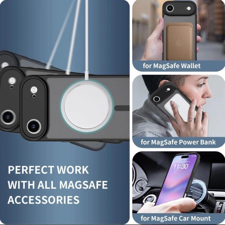 Dėklas telefonui juodas su MagSafe funkcija iPhone 17 Air