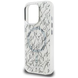 Dėklas telefonui baltas su MagSafe funkcija iPhone 16 Pro Karl Lagerfeld