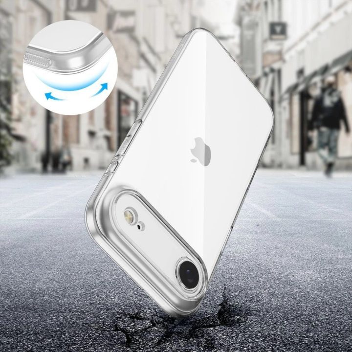 Dėklas telefonui skaidrus silikoninis apsauginis iPhone 17 Air