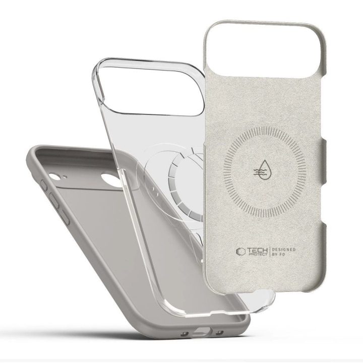 Dėklas telefonui pilkas silikoninis su MagSafe iPhone 17 Air