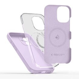 Dėklas telefonui violetinis silikoninis su MagSafe iPhone 17