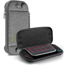 Dėklas pilkas kietu korpusu Nintendo Switch 2 konsolei