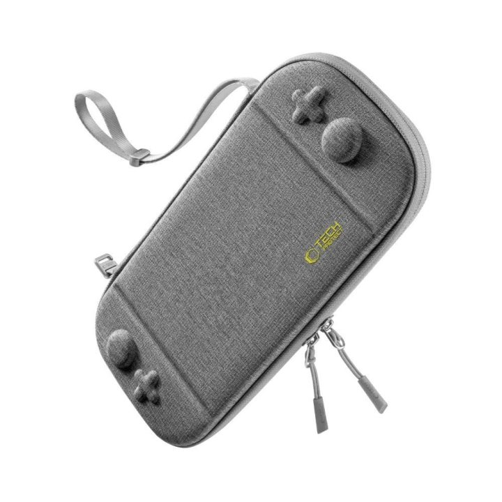 Dėklas pilkas kietu korpusu Nintendo Switch 2 konsolei