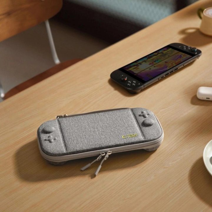 Dėklas pilkas kietu korpusu Nintendo Switch 2 konsolei