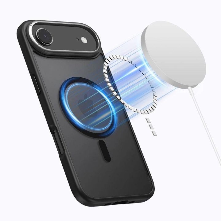 Dėklas telefonui juodas matinis su MagSafe iPhone 17 Air
