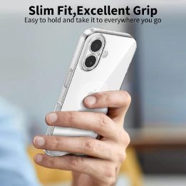 Dėklas telefonui skaidrus silikoninis apsauginis iPhone 17