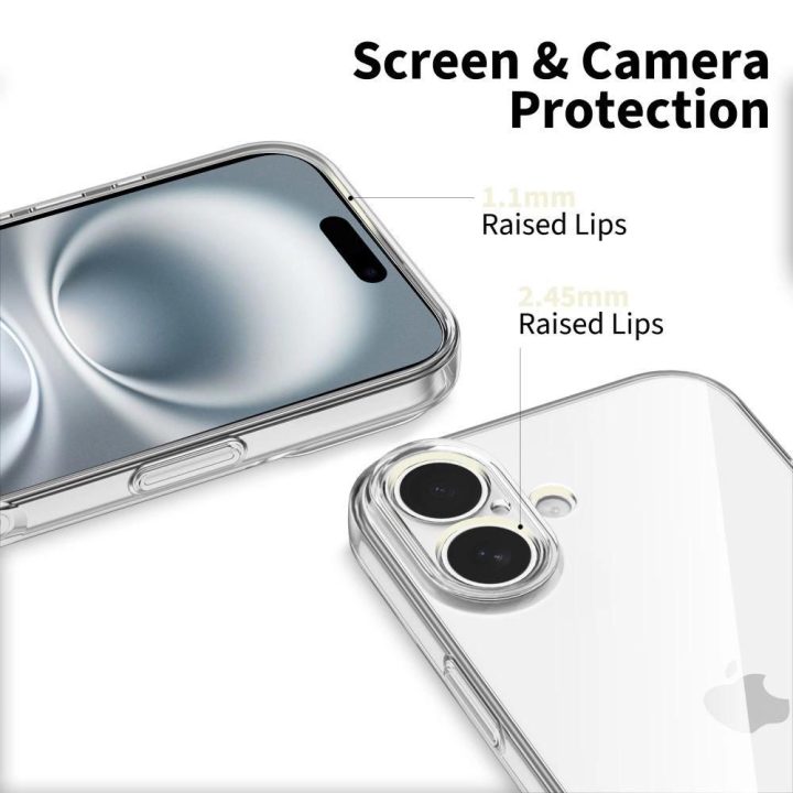 Dėklas telefonui skaidrus silikoninis apsauginis iPhone 17