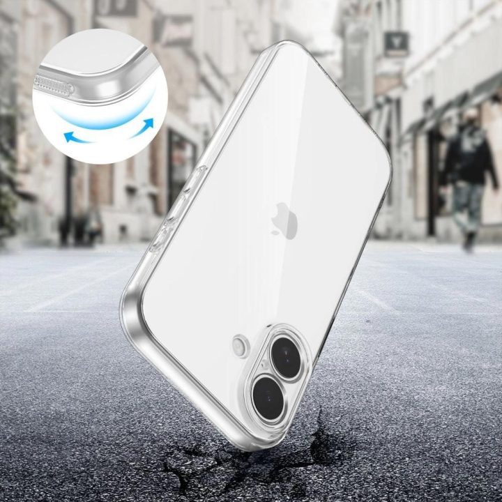 Dėklas telefonui skaidrus silikoninis apsauginis iPhone 17