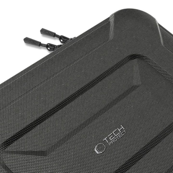 Nešiojamojo kompiuterio dėklas juodas kietu korpusu 13–14″