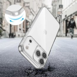 Dėklas telefonui skaidrus silikoninis iPhone 17 Pro