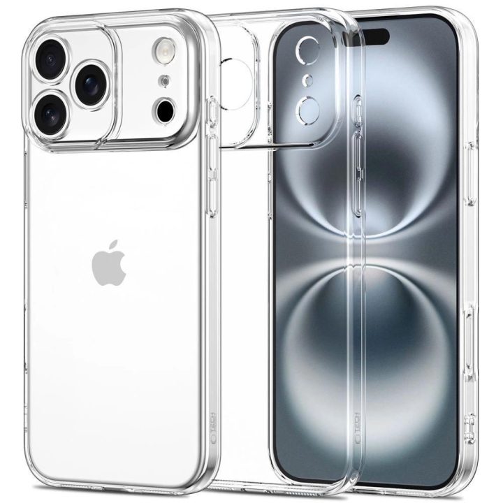 Dėklas telefonui skaidrus silikoninis iPhone 17 Pro Max