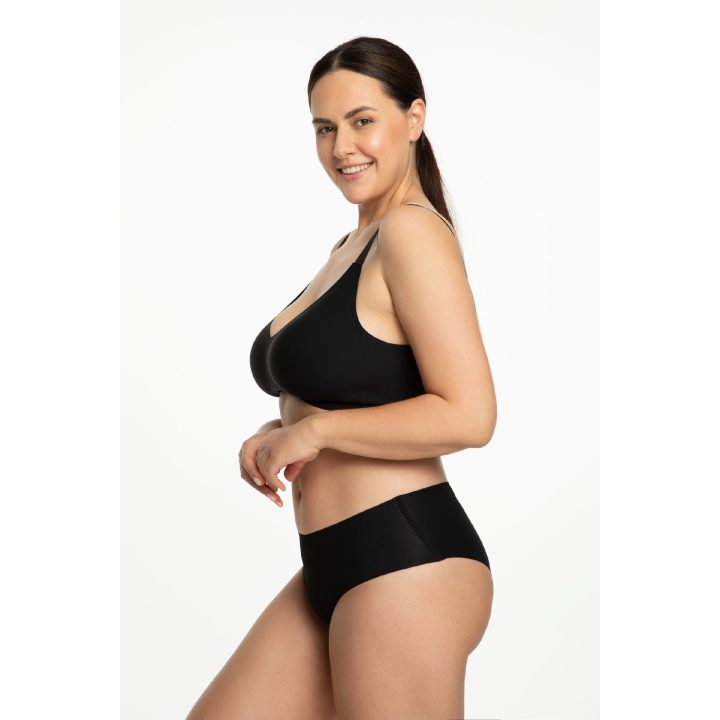 Liemenėlė juoda be lankelių patogi Jelly Bra Comfort