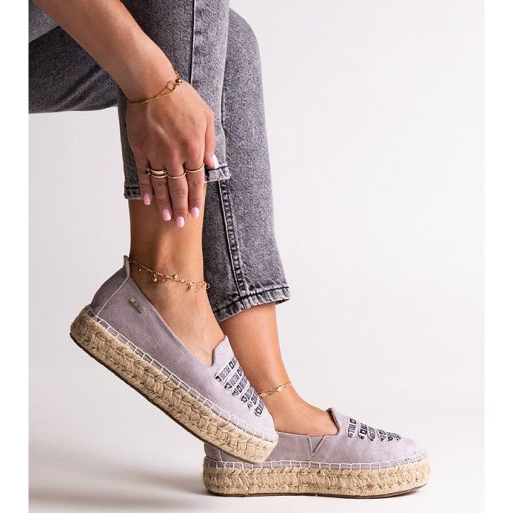 Pilkos espadrilės Big Star JJ274890