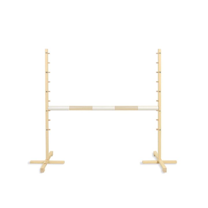 Šuolių kliūtis šviesiai smėlio spalvos medinė 120 cm